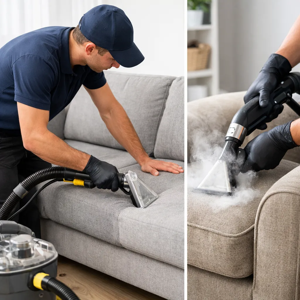 cps charles propreté services - Nettoyage de canapés et fauteuils en tissu